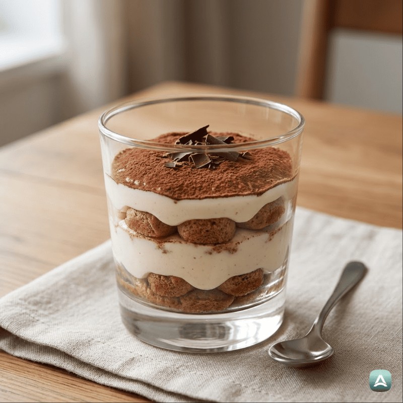 Fit tiramisu v kozarcu z rikoto in grškim jogurtom