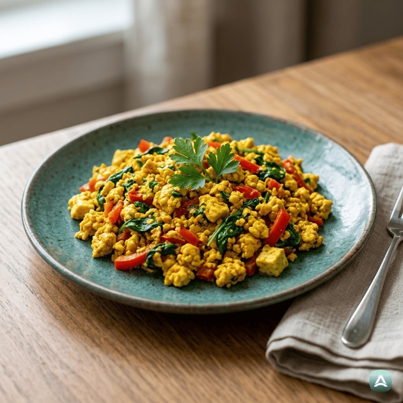 Rührtofu mit Paprika