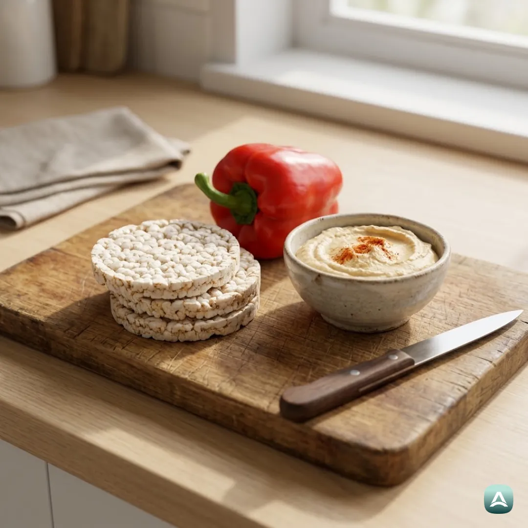 US_Recipes_RiceCakesWithHummusAndFreshBellPepperSlices_3