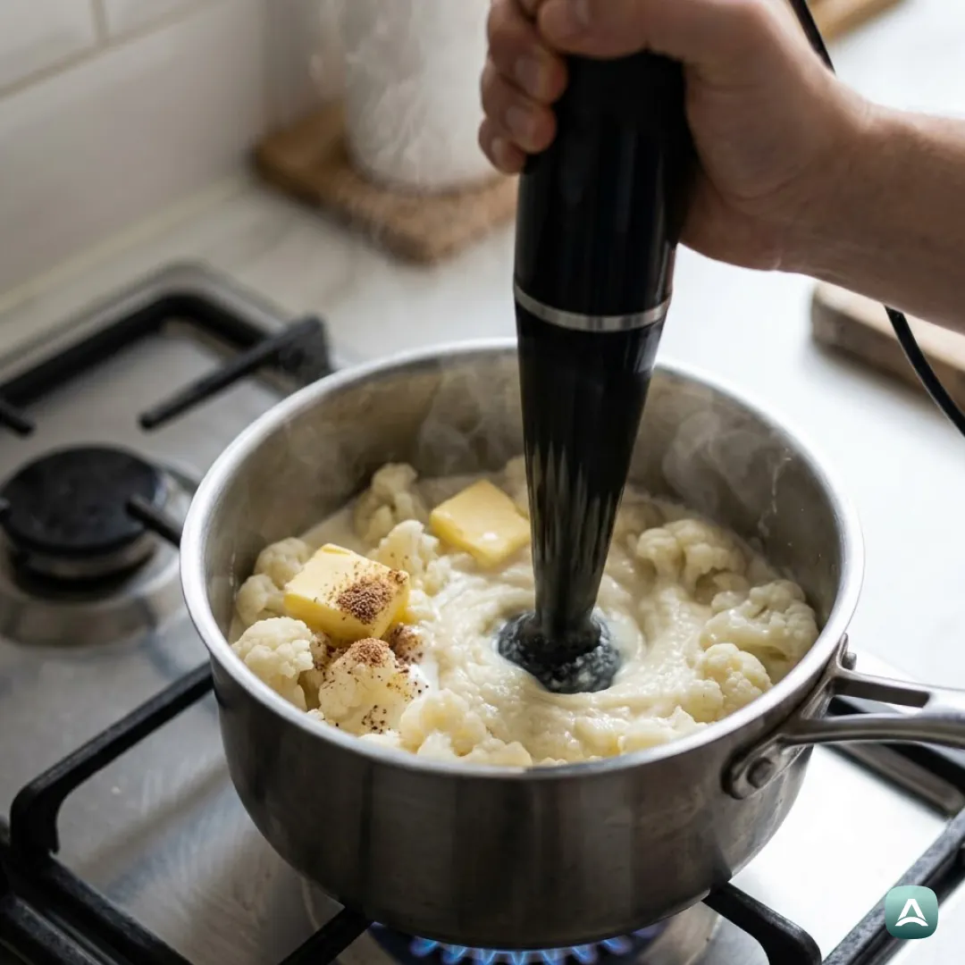 AT_Recipes_SaftigesHähnchenfiletInRahmsauceMitGetrocknetenTomatenUndBlumenkohlpüree_5