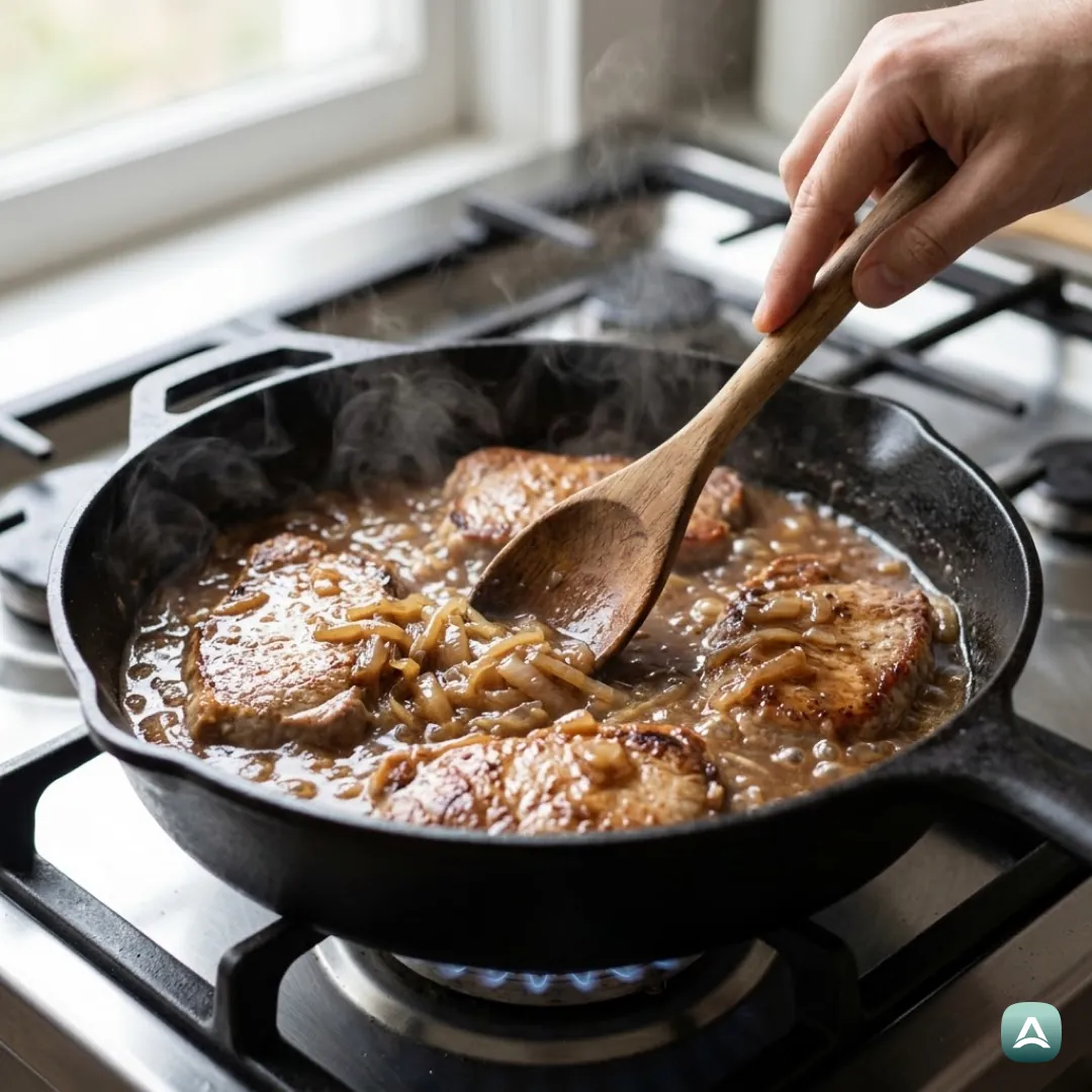 US_Recipes_PorkInOnionGravyWithMashedPotatoes_5