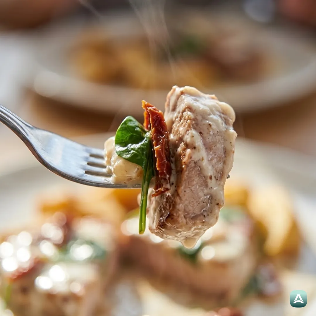 AT_Recipes_SchweineschulterInRahmsauceMitSpinatUndGetrocknetenTomaten_2