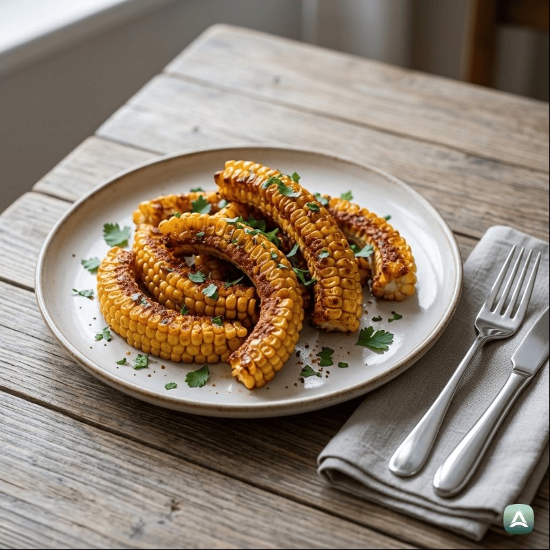 Knusprige geräucherte Maisrippchen mit Gewürzmarinade