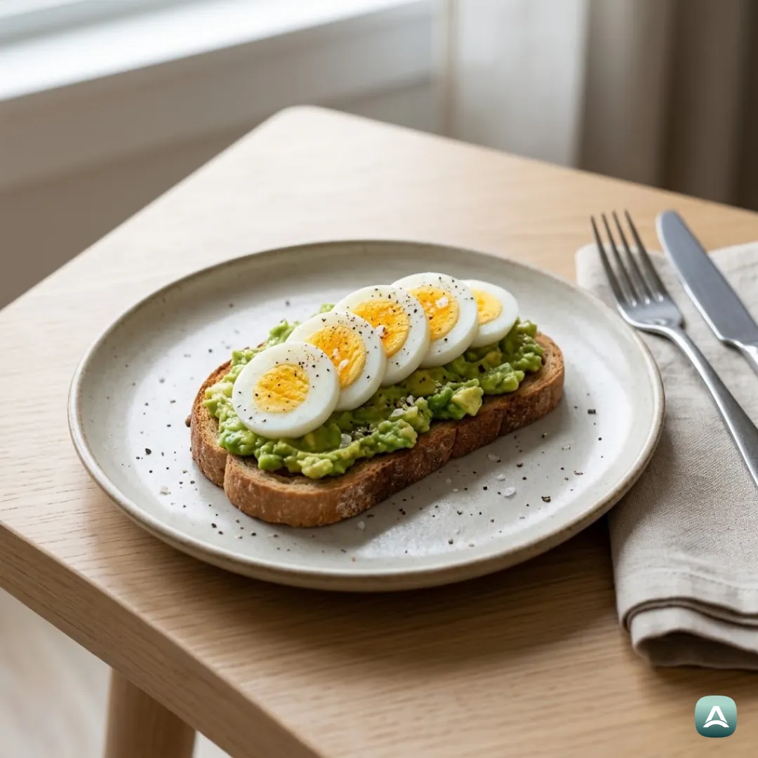US_Recipes_HardBoiledEggOnWholeGrainToastWithMashedAvocado_1