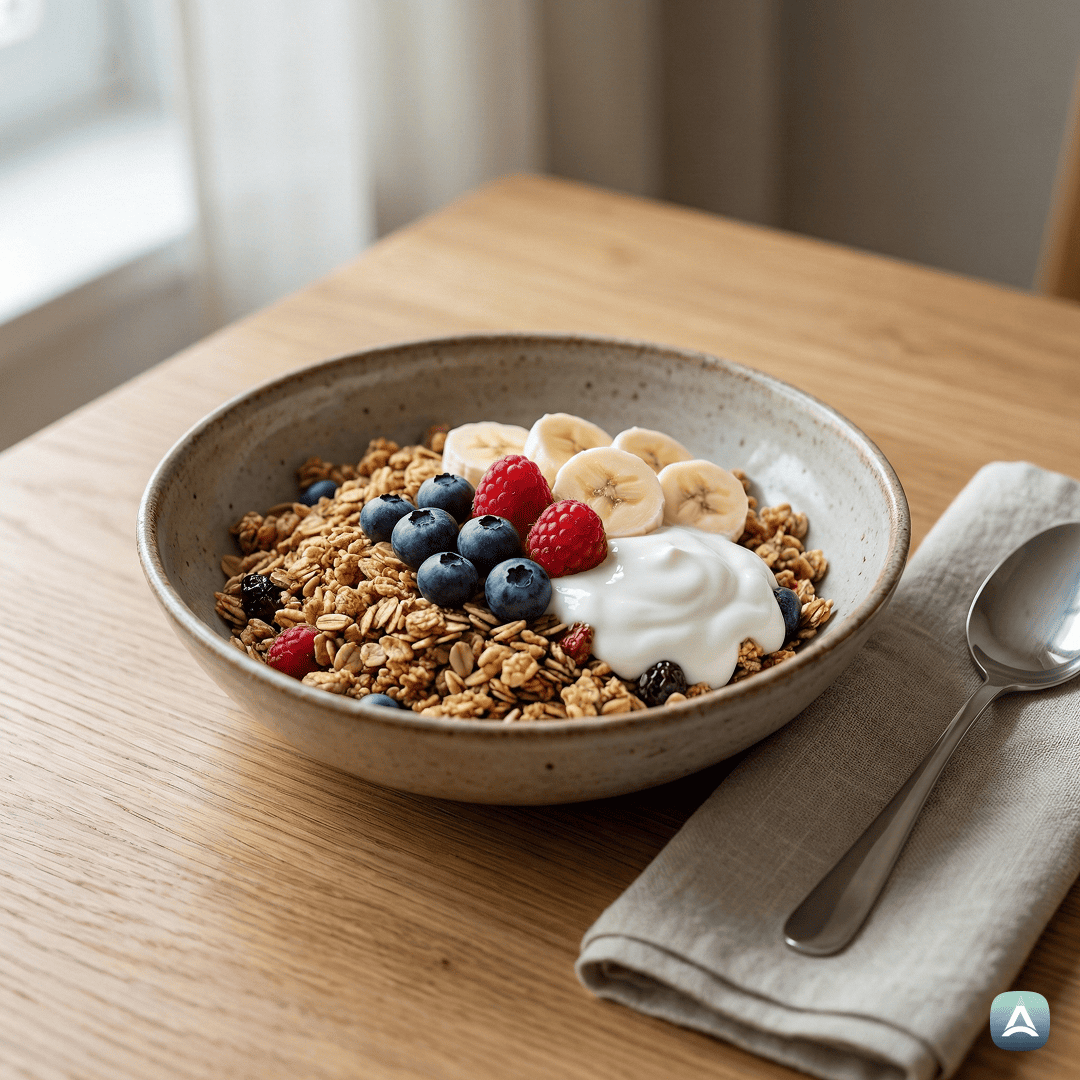 Hrustljava domača granola