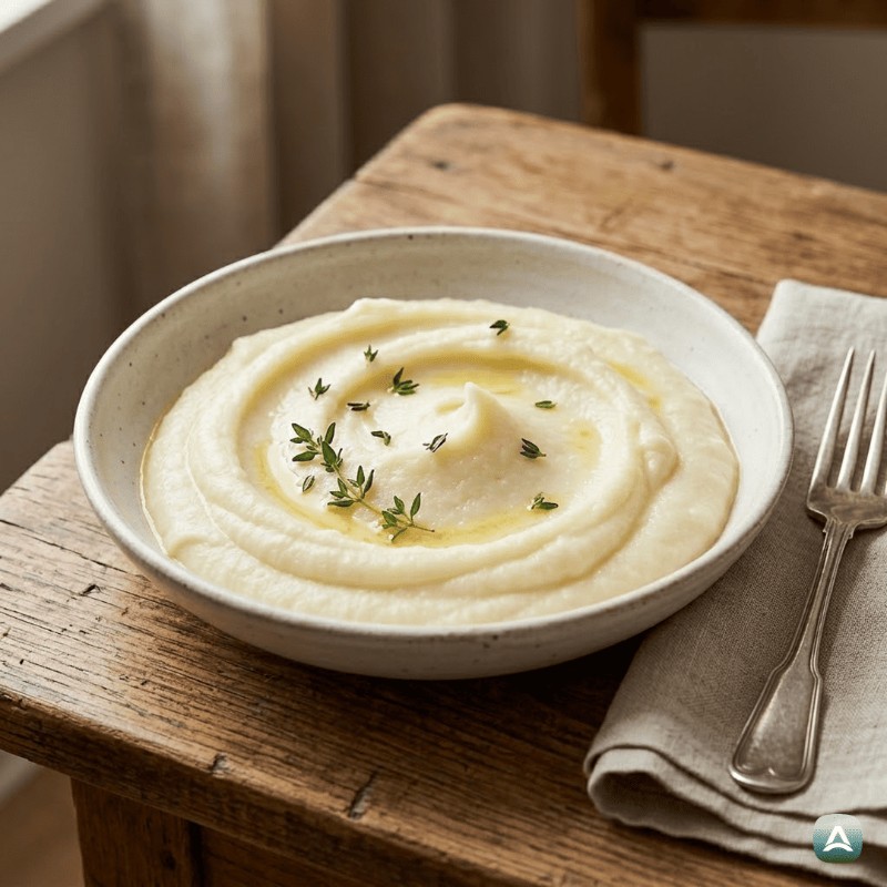 Cremiges Sellerie-Püree mit buttrigem Geschmack