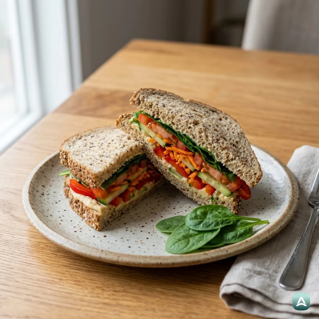 AT_Recipes_GesundeVollkornSandwichesMitHummusUndBuntemGemüse_1