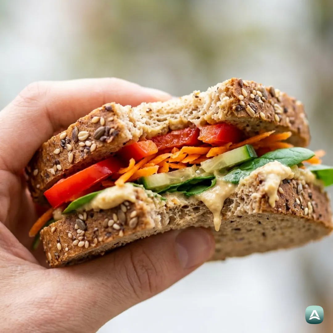 AT_Recipes_GesundeVollkornSandwichesMitHummusUndBuntemGemüse_2
