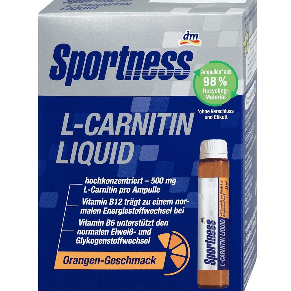 Prehrambeni dodatak s vitaminima i L-karnitinom, okus naranče